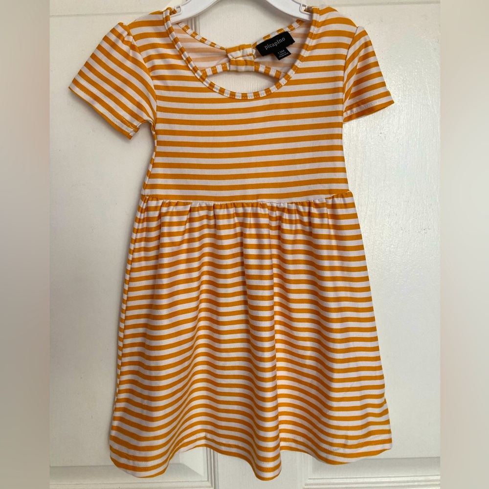 Picapino striped skater dress, 12 months